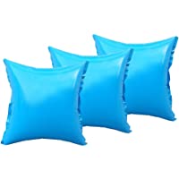 Well2wellness 3X Pool Cojín Aire- Poolkissen y Winterkissen para Cubre con Top-Ventil y 4 Ojales
